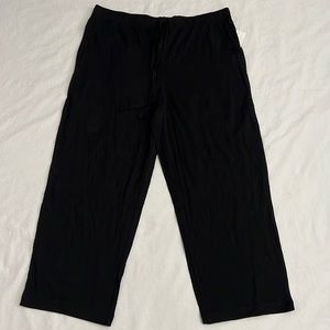Casual Classic Black 100% Cotton Lounge Pants